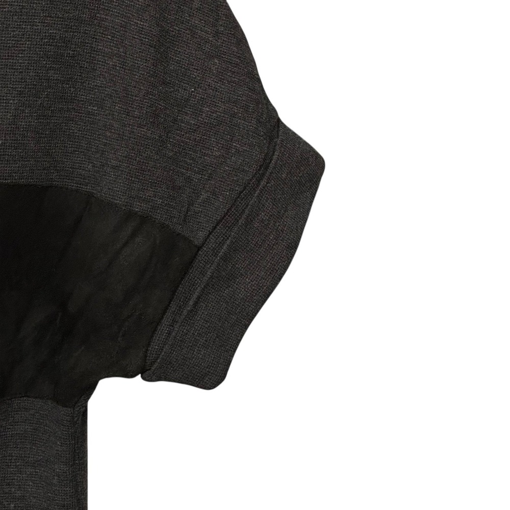 ALLSAINTS Diego Tee Dress Size Small Suede Knit‎ Pockets Short Sleeve Grey - Picture 3 of 9